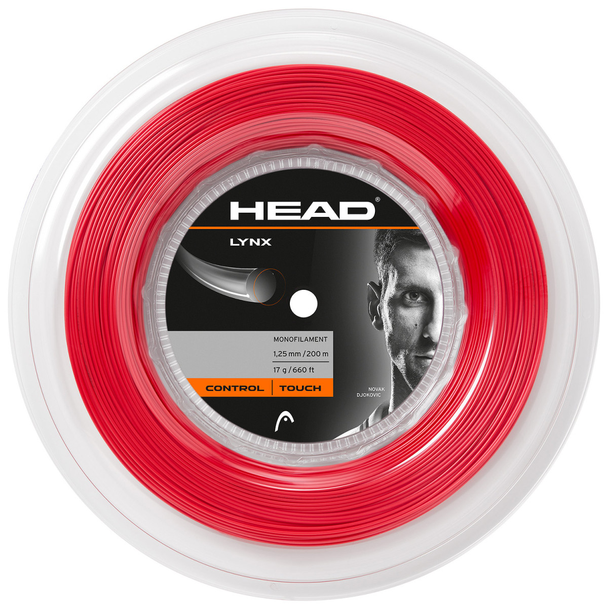 Head Lynx Saitenrolle Rot 200 m