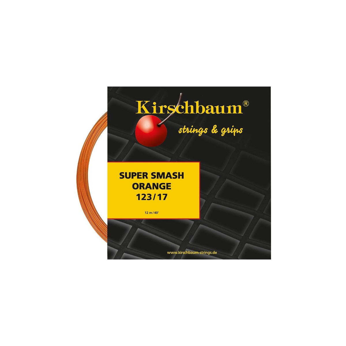 Kirschbaum SuperSmash Tennissaite Orange 12 m