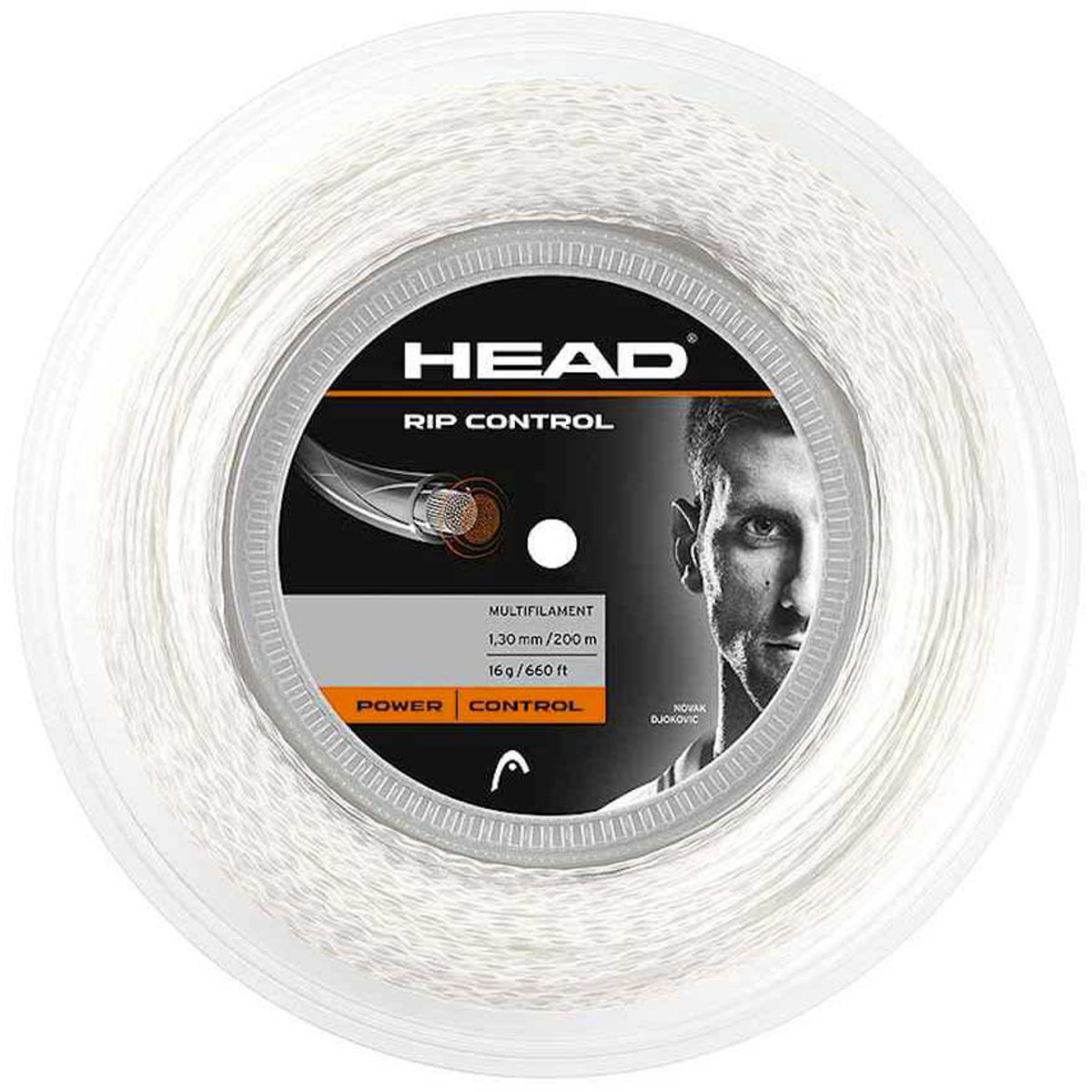 Head RIP Control Saitenrolle Wei&szlig; 200 m