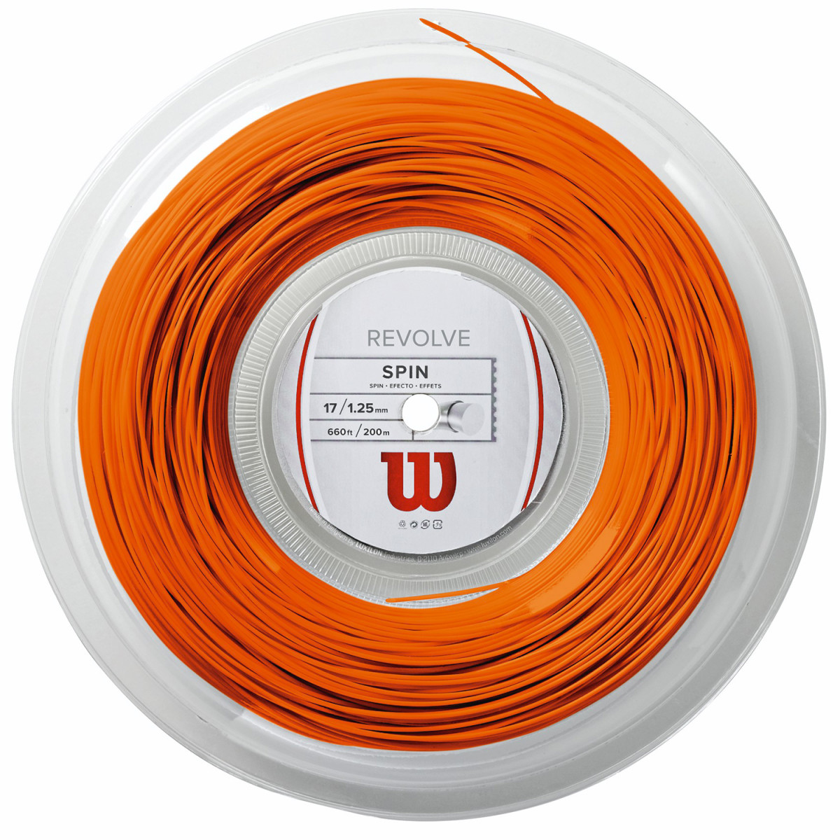 Wilson Revolve Saitenrolle Orange 200 m