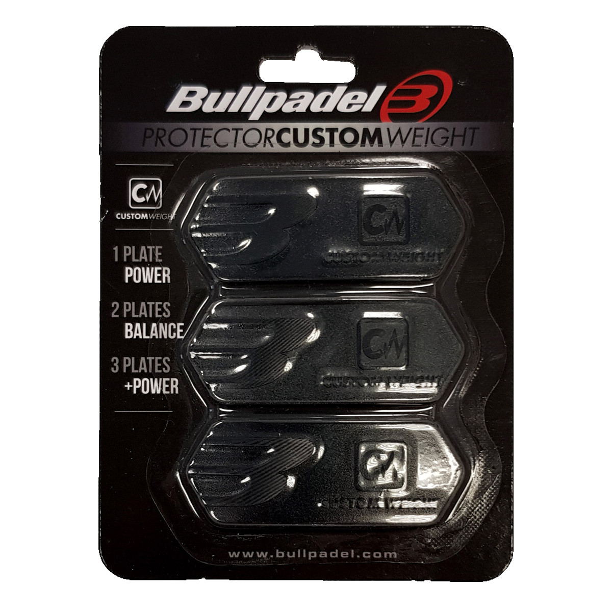 Bullpadel Custom Weight Schutz Schwarz