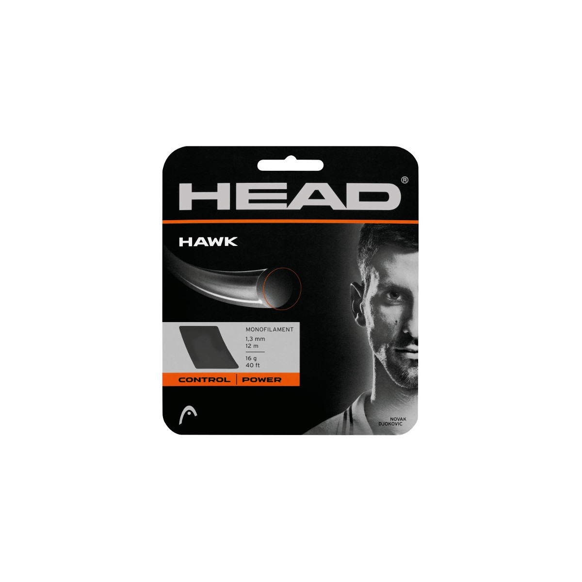 Head Hawk Tennissaite Wei&szlig; 12 m