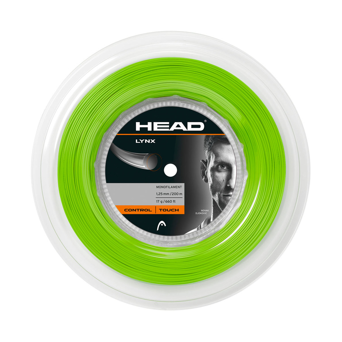 Head Lynx Saitenrolle Gr&uuml;n 200 m