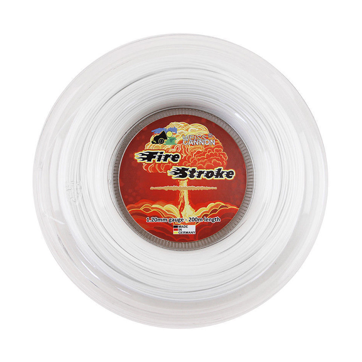 Weisscannon Fire Stroke Saitenrolle Wei&szlig; 200 m
