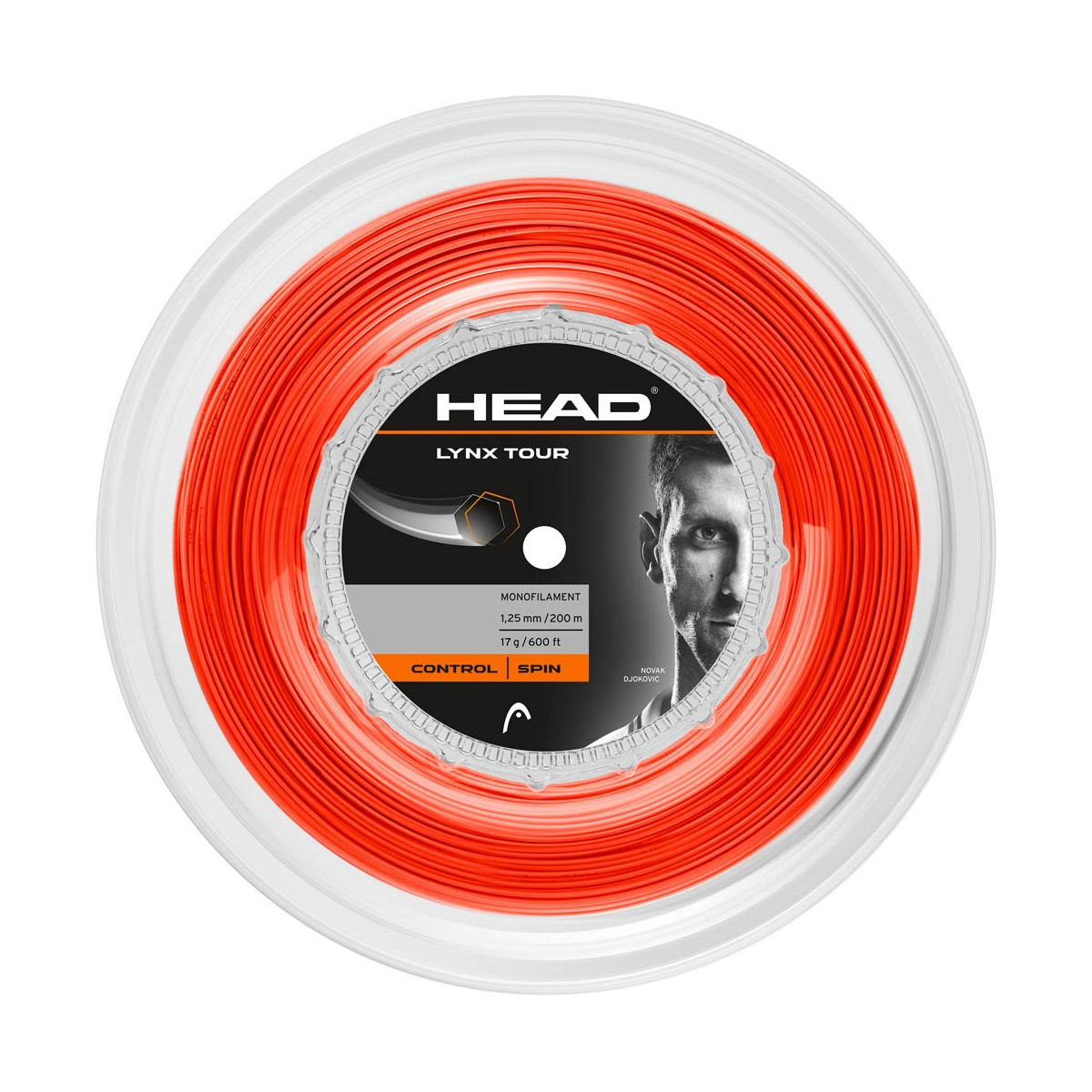 Head Lynx Tour Saitenrolle Orange 200 m