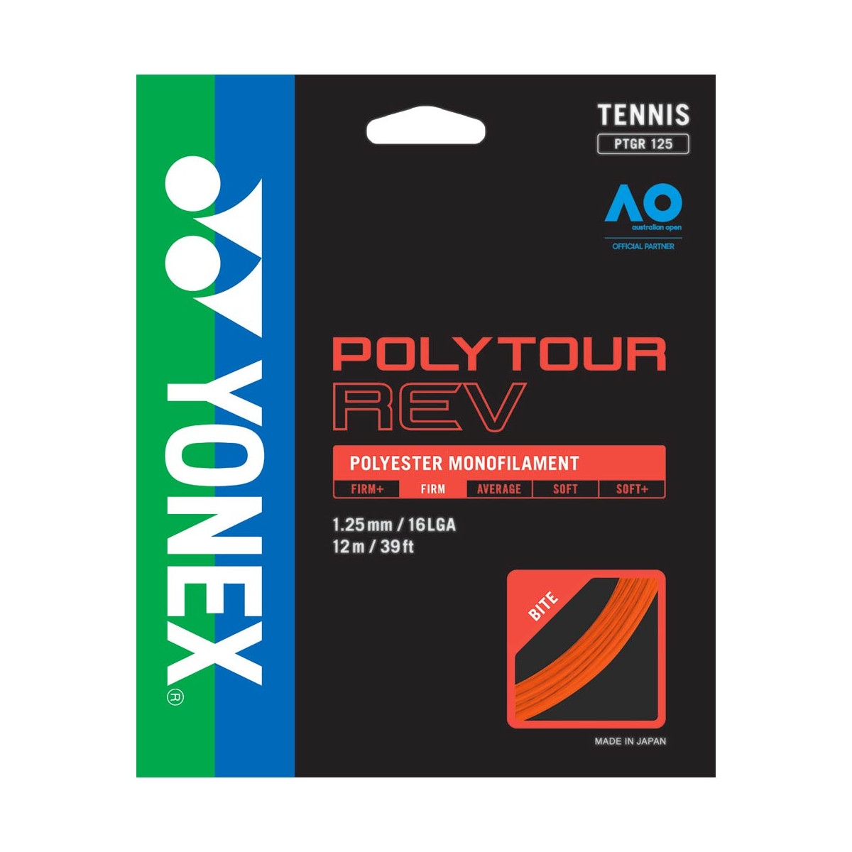 Yonex Poly Tour Rev Tennissaite 12 m