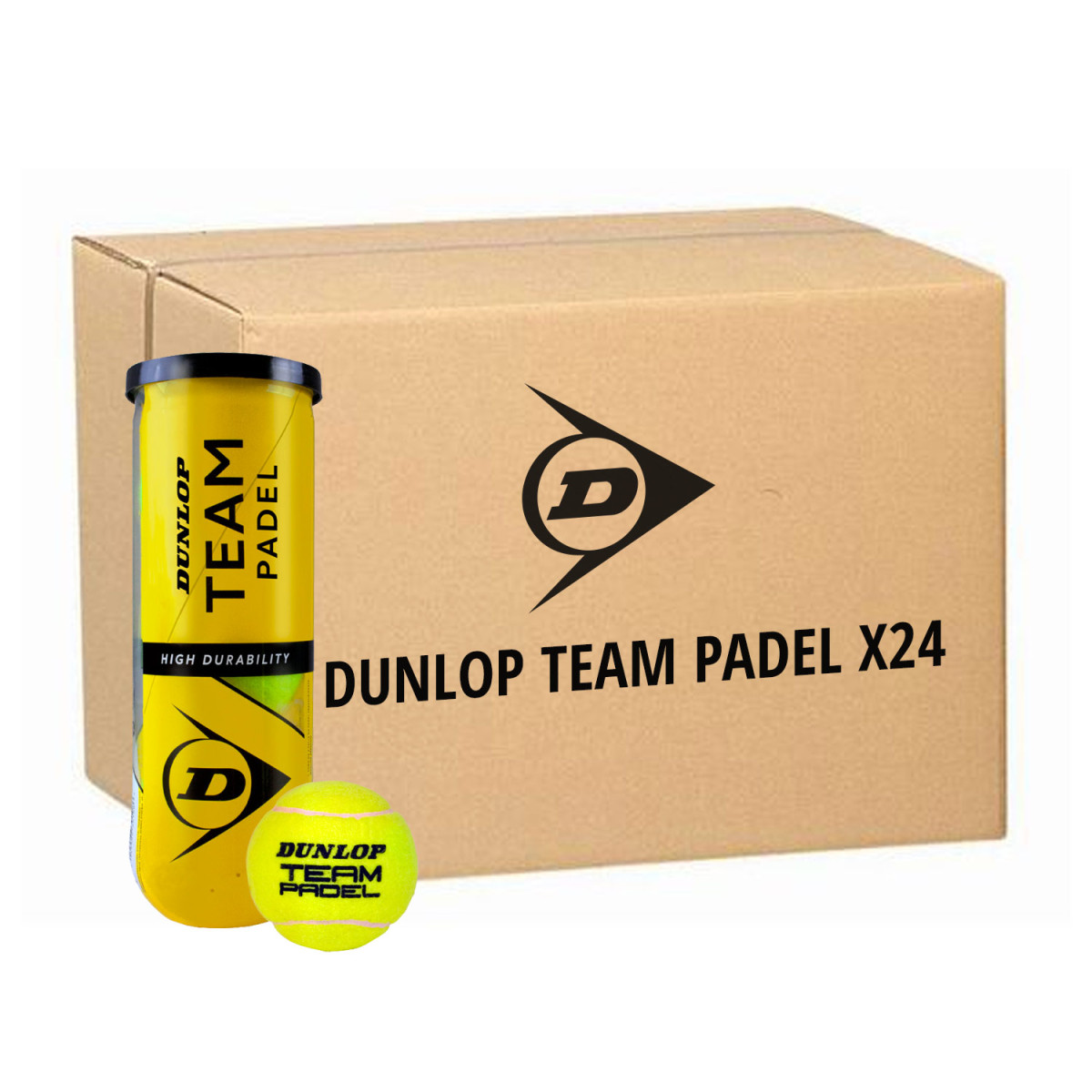 Dunlop Team Padelb&auml;lle Karton (24 Dosen &agrave; 3 B&auml;lle)