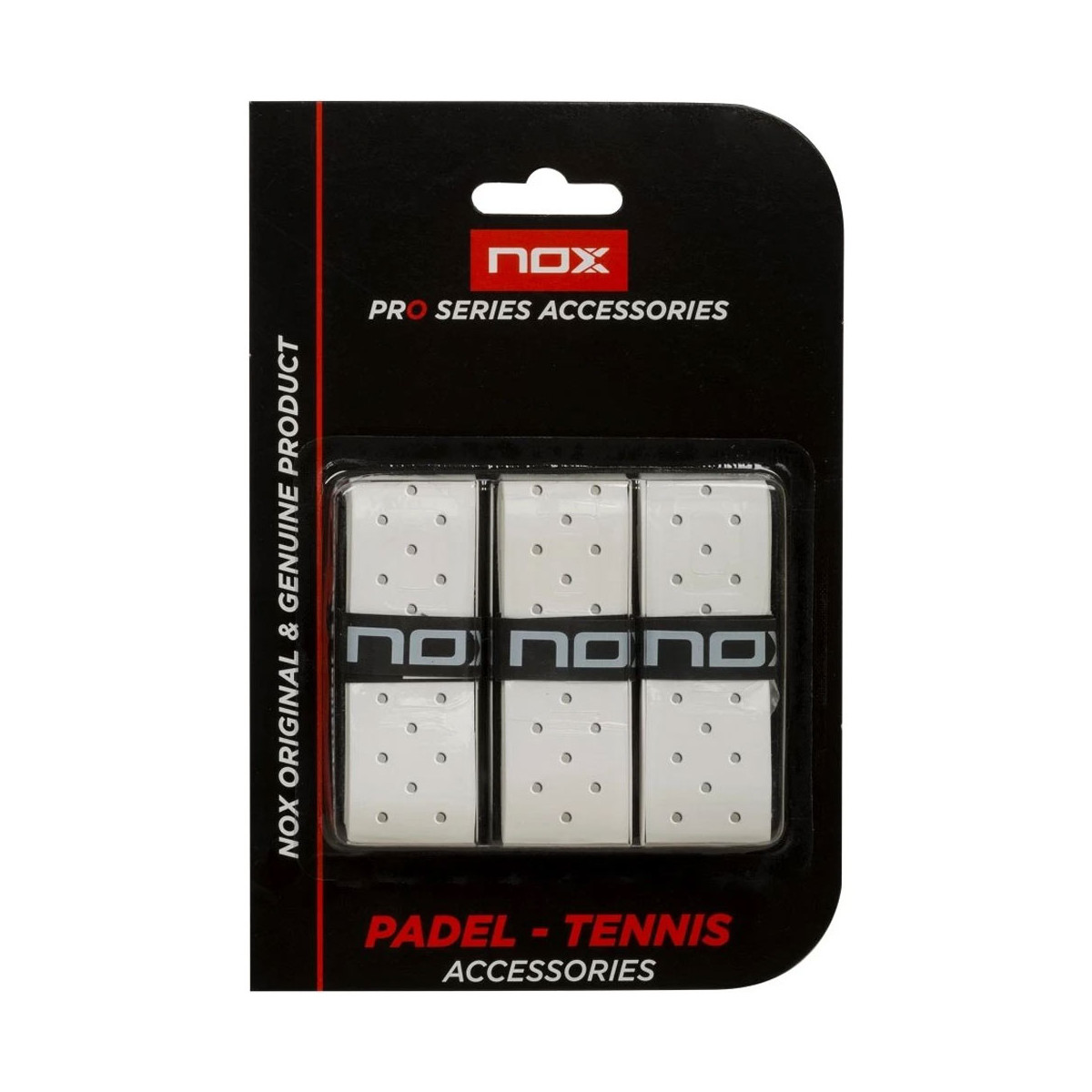 Nox Pro perforiert Overgrip Wei&szlig; 3er-Pack