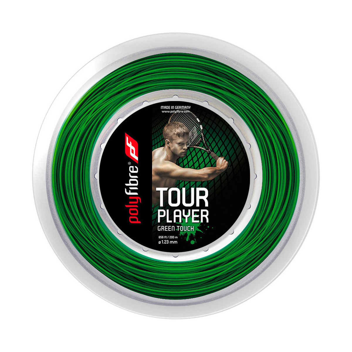 Polyfibre Tour Player Green Touch Saitenrolle 200 m