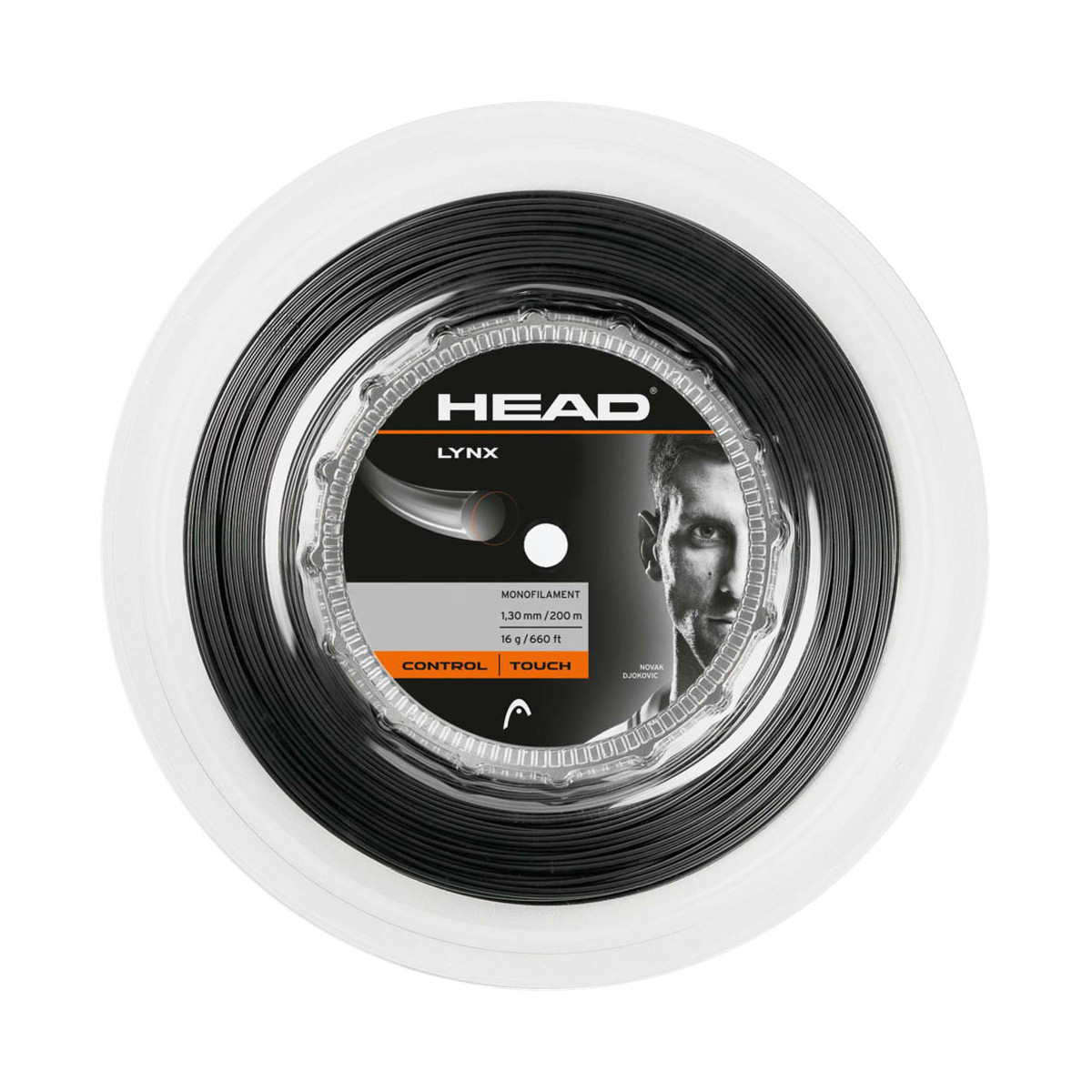 Head Lynx Saitenrolle Anthrazit 200 m