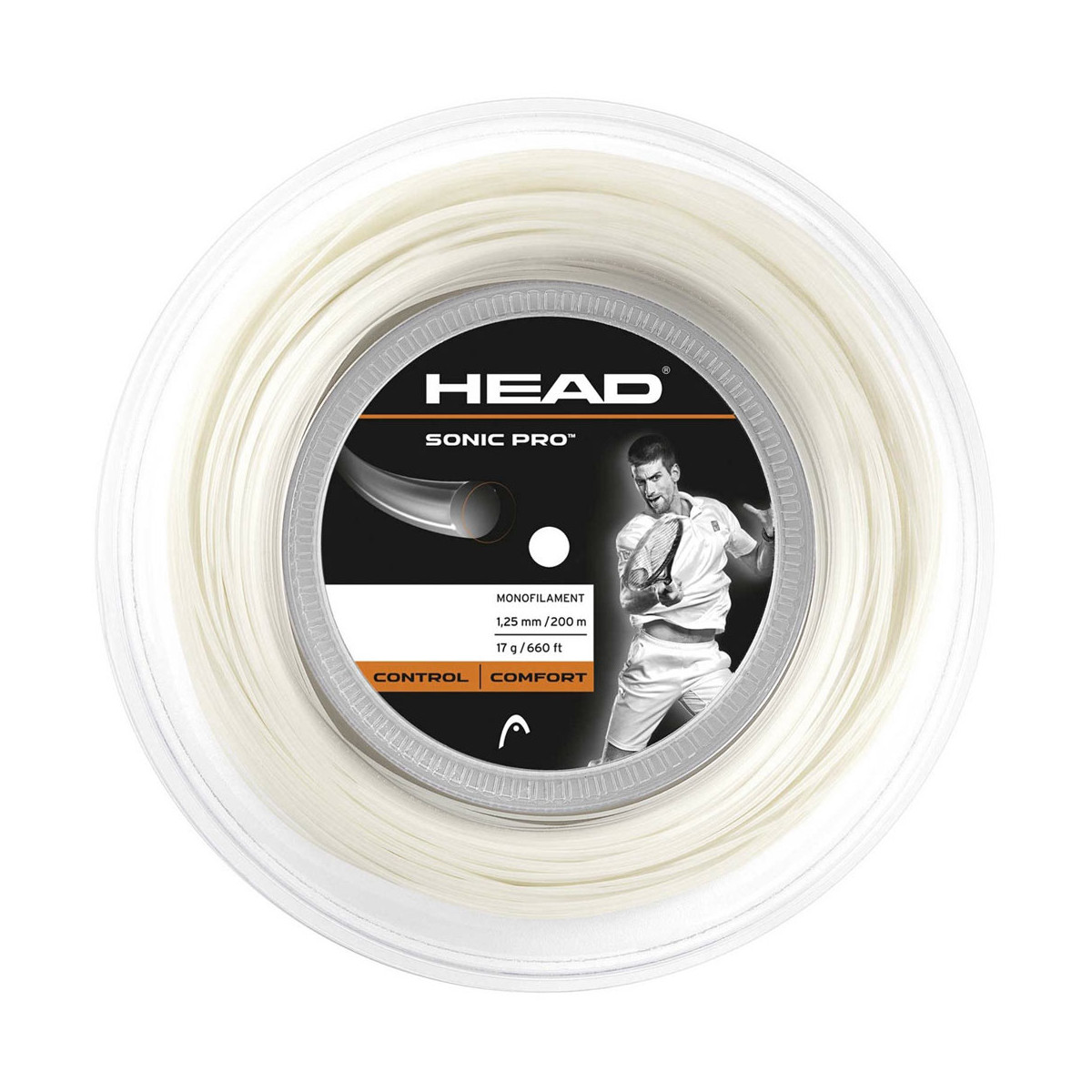 Head Sonic Pro Saitenrolle Wei&szlig; 200 m