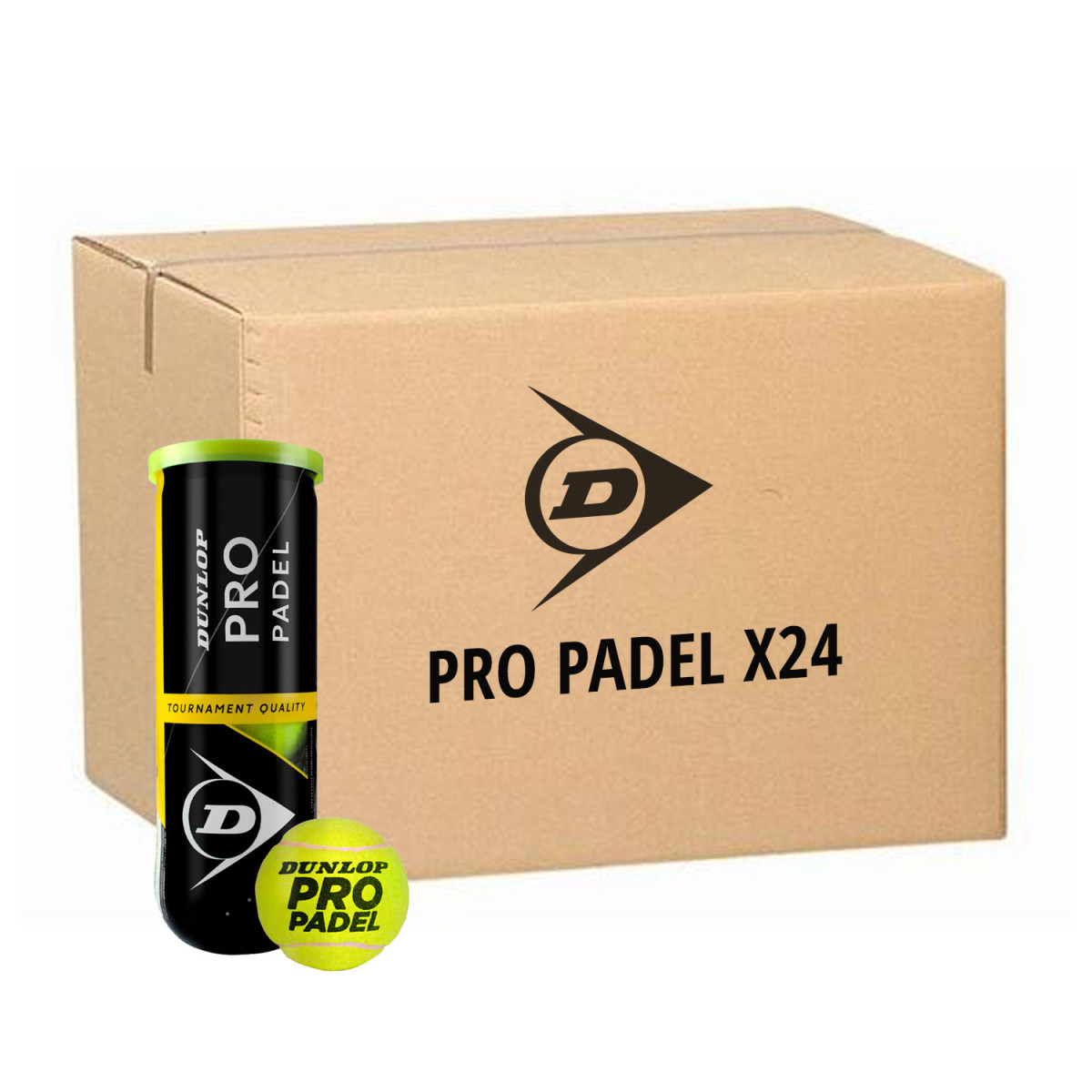 Dunlop Pro Padelb&auml;lle Karton (24 Dosen &agrave; 3 B&auml;lle)