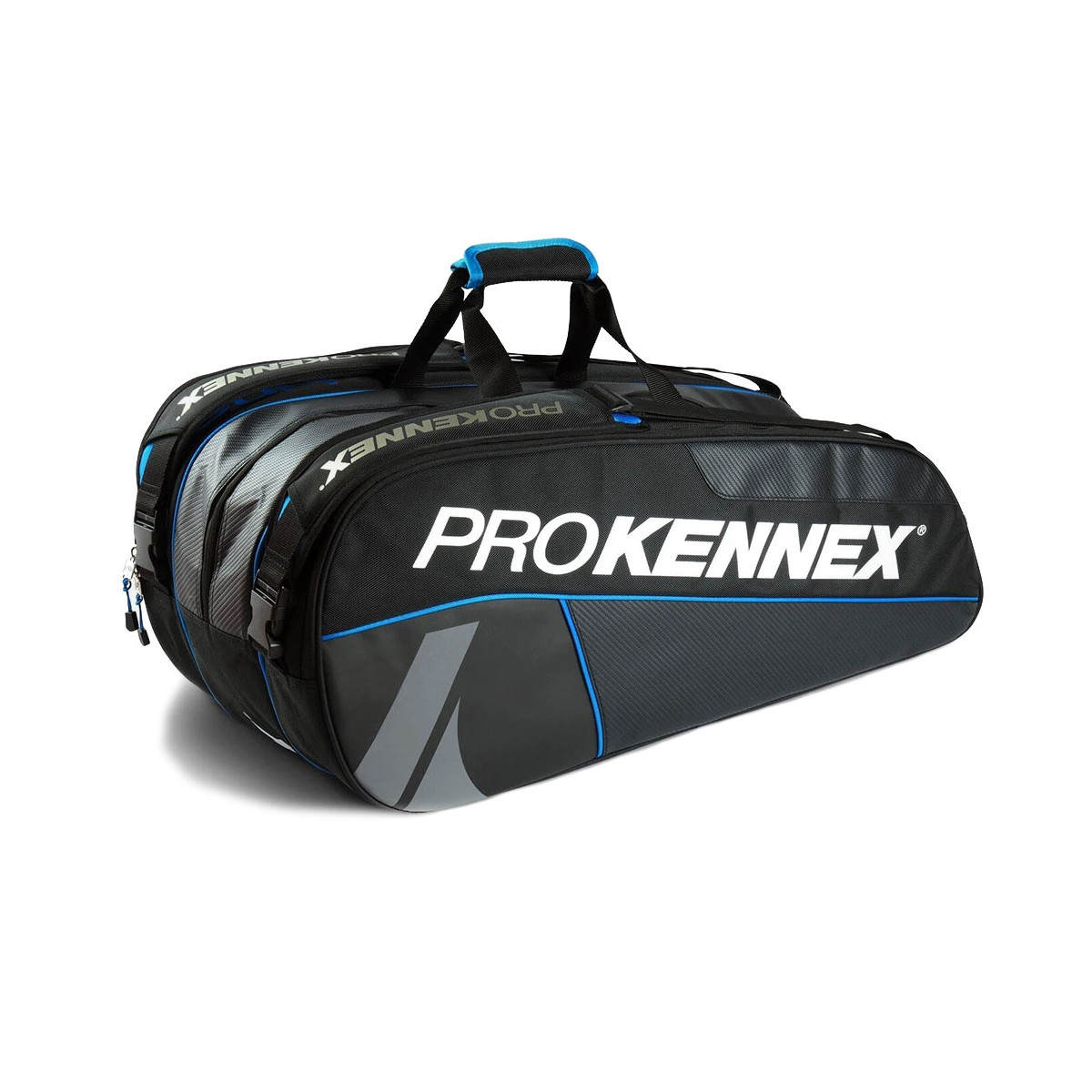 Pro Kennex Kinetix Triple Schl&auml;gertasche (Thermobag) Schwarz / Blau