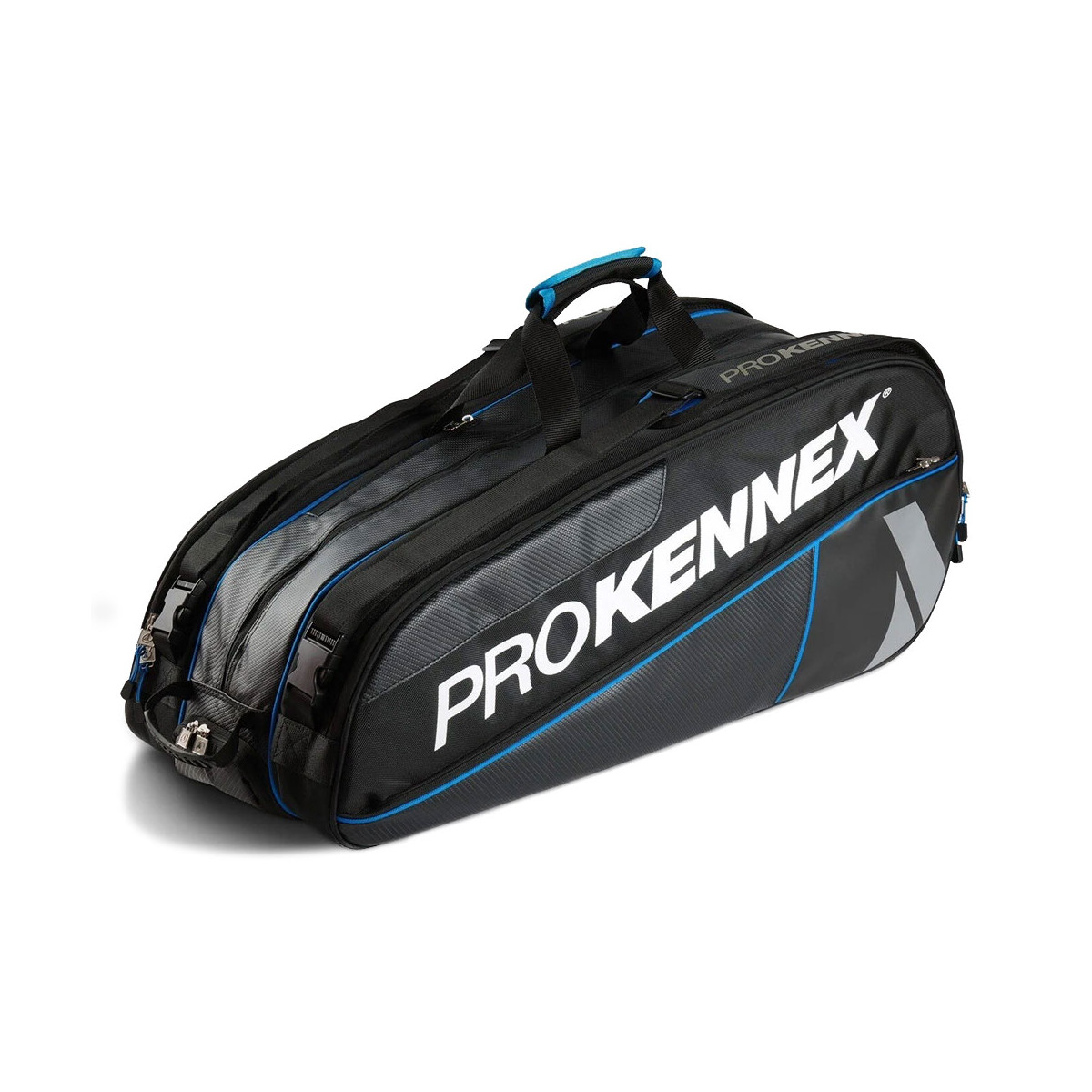Pro Kennex Kinetix Triple Schl&auml;gertasche (Thermobag) Schwarz / Blau