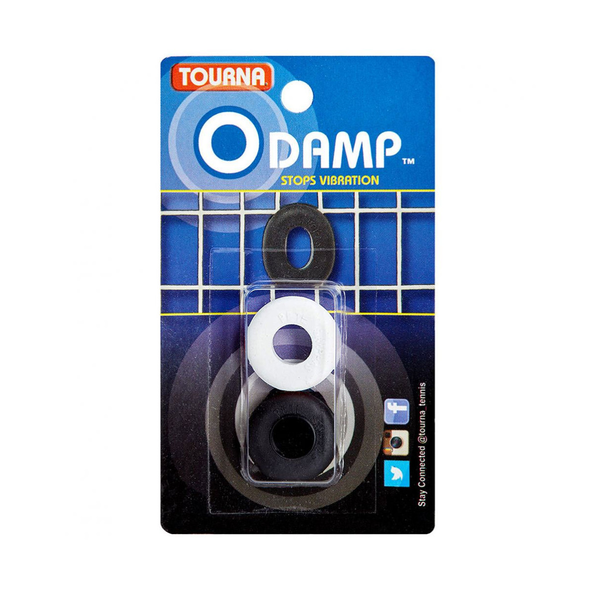Tourna O Damp Vibrationsd&auml;mpfer Schwarz / Wei&szlig; 2er-Pack