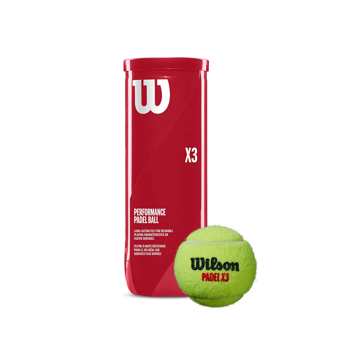 Wilson Padel X3 Padelb&auml;lle Karton (24 Dosen &agrave; 3 B&auml;lle)
