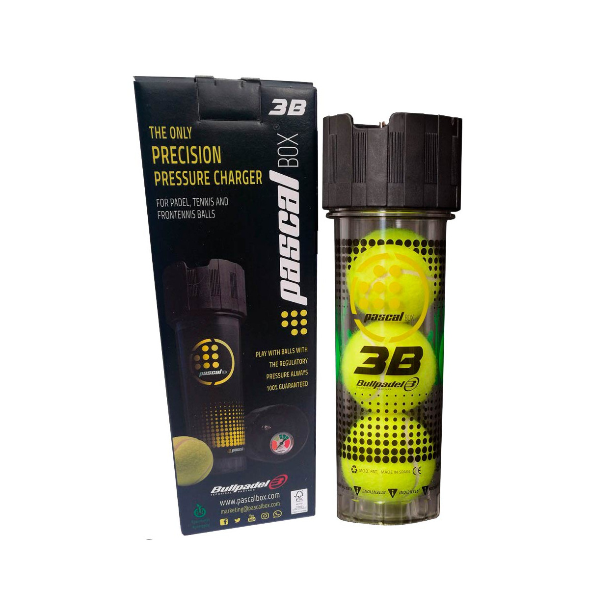 Bullpadel Pascal Padelb&auml;lle 3er-Box