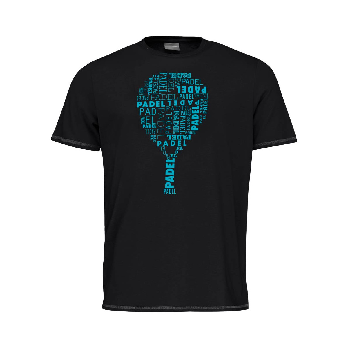Head Typo T-Shirt Schwarz