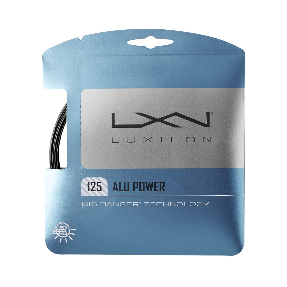 Luxilon Alu Power Tennissaite Schwarz 12 m