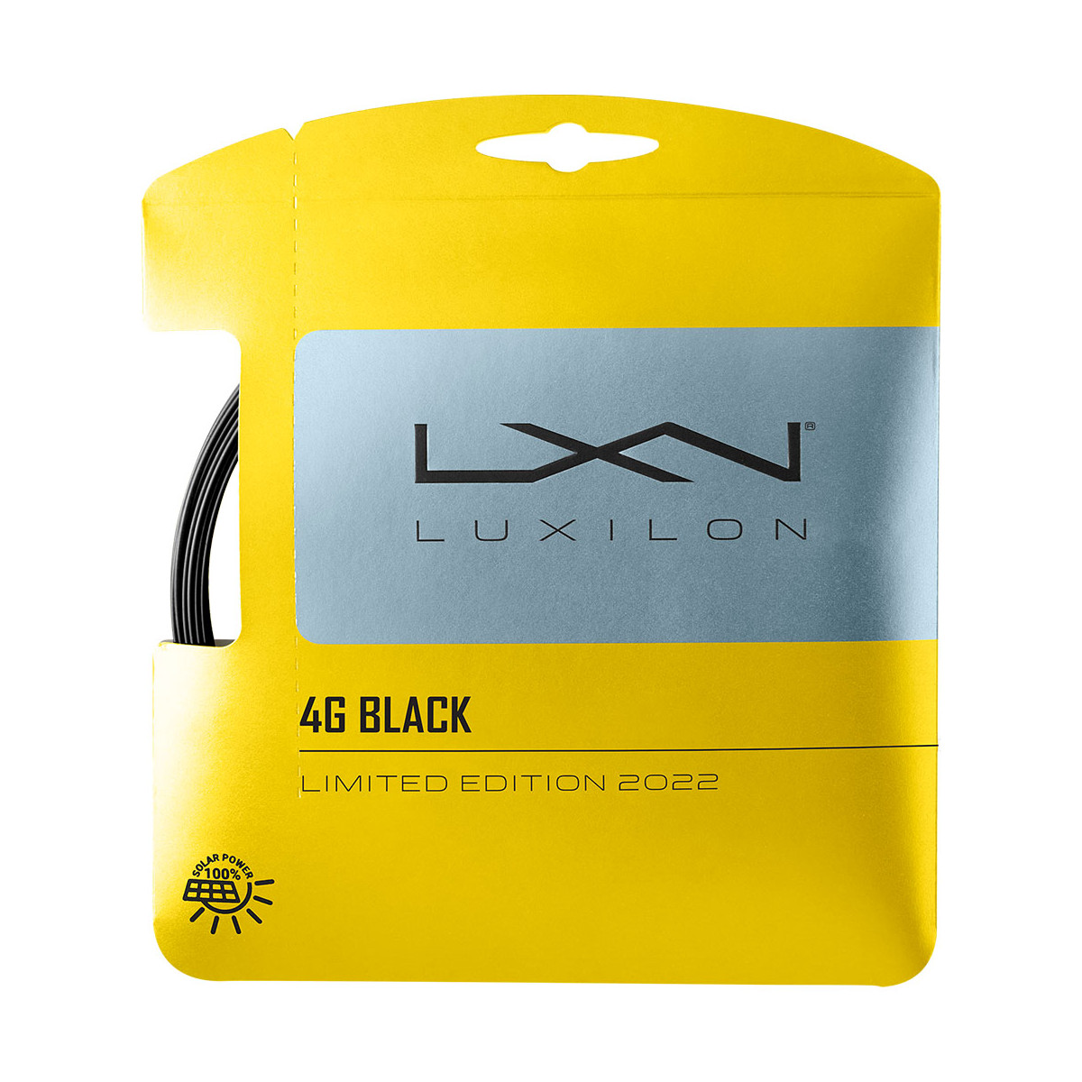 Luxilon 4G Tennissaite Schwarz 12 m