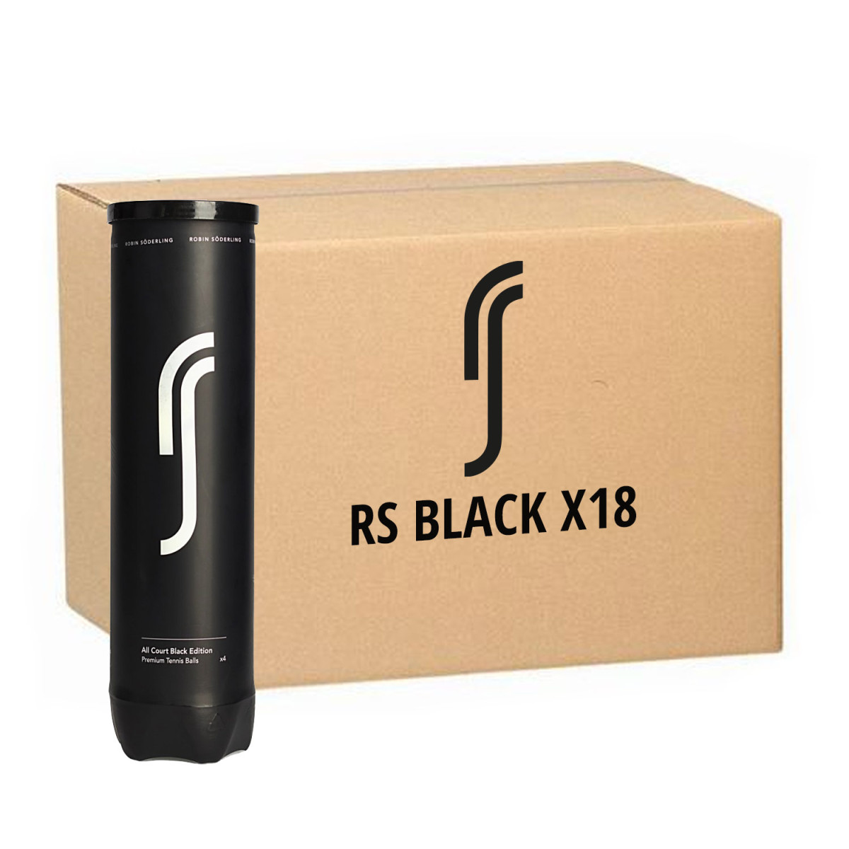 RS All Court Black Edition Tennisb&auml;lle Karton (18 Dosen)