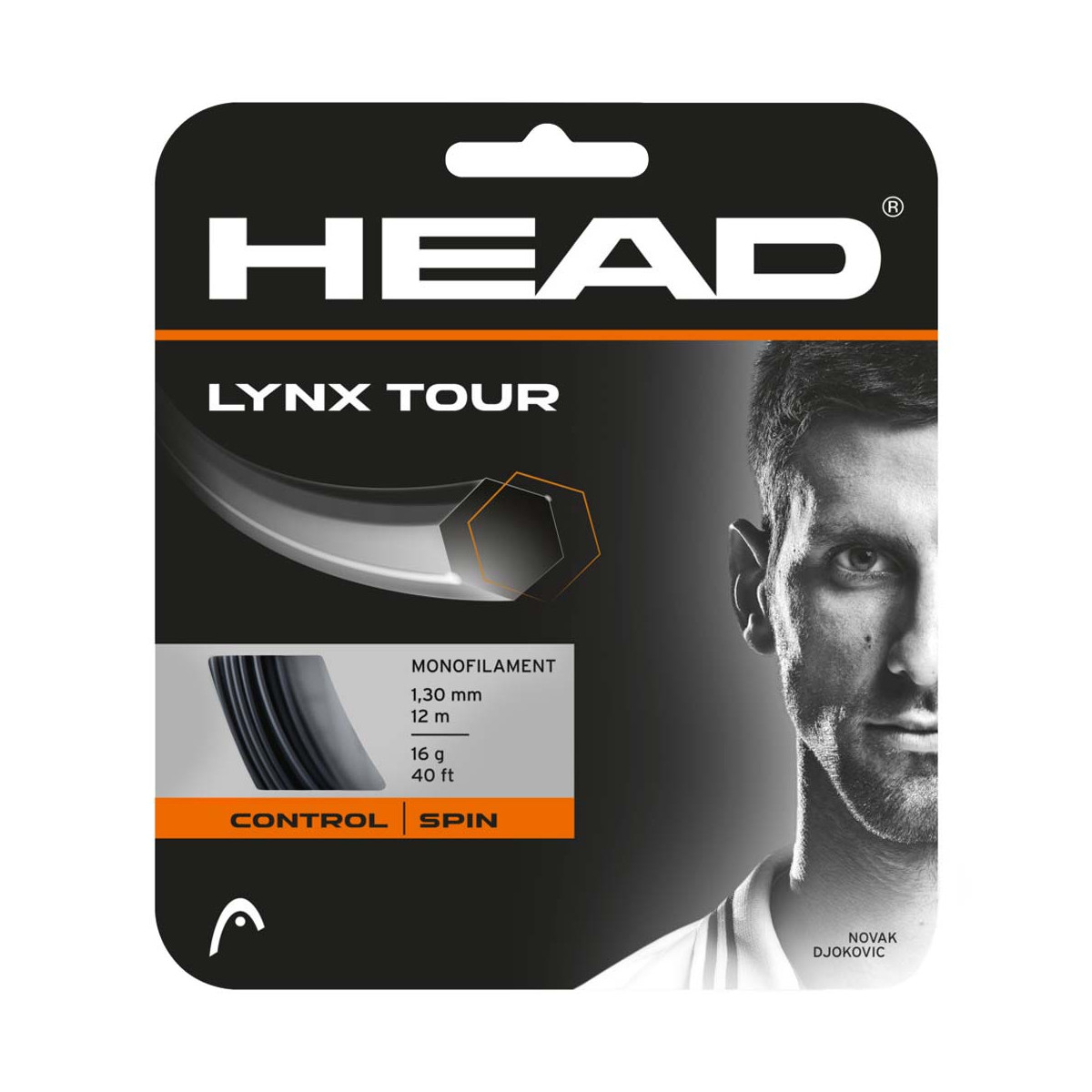 Head Lynx Tour Tennissaite Schwarz 12 m