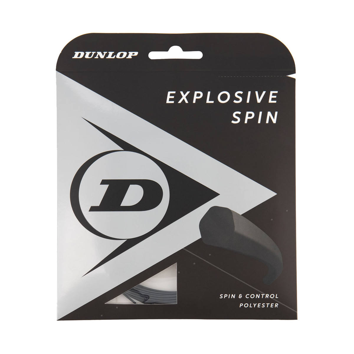 Dunlop Explosive Spin Tennissaite Schwarz 12 m