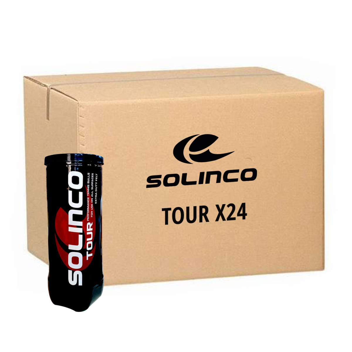 Solinco Tour Tennisb&auml;lle Karton (24 Dosen &agrave; 3 B&auml;lle)