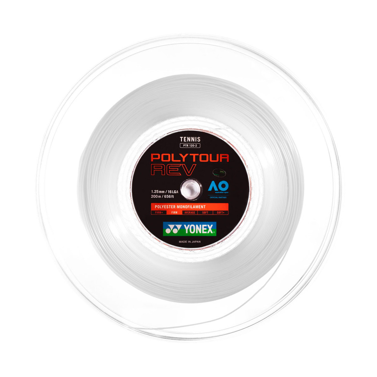 Yonex Poly Tour Rev Saitenrolle Wei&szlig; 200 m