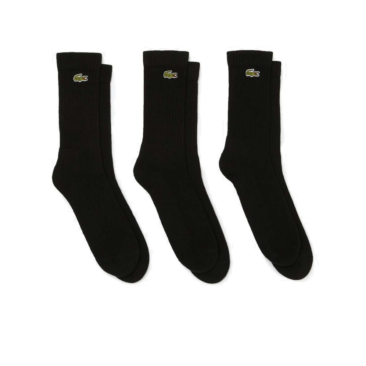 Lacoste Sport Socken Schwarz 3er-Pack