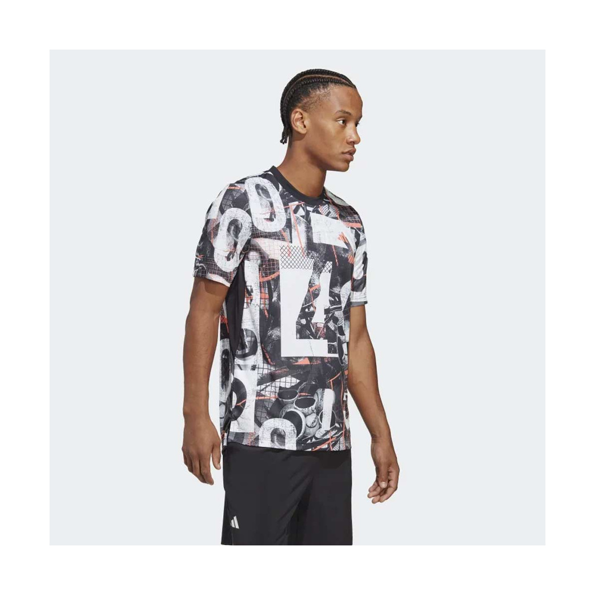 Adidas Club Graph Printed T-Shirt
