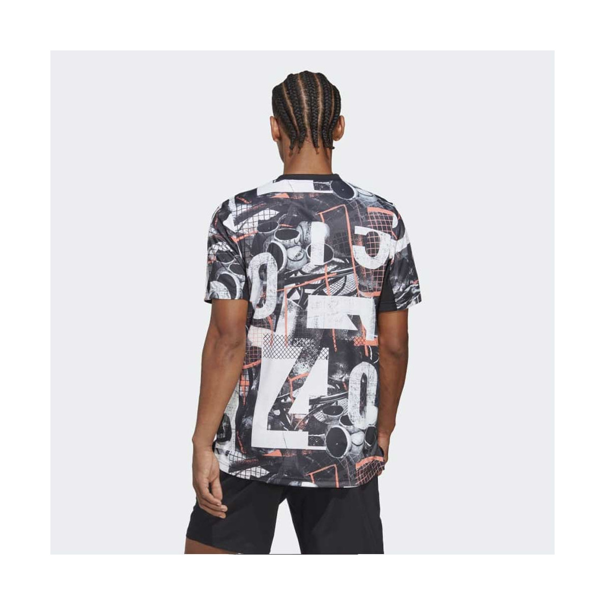 Adidas Club Graph Printed T-Shirt