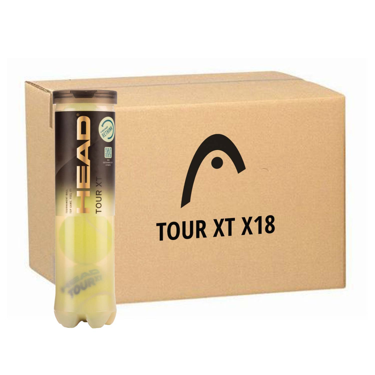 Head Tour XT Tennisb&auml;lle Karton (18 Dosen &agrave; 4 B&auml;lle)