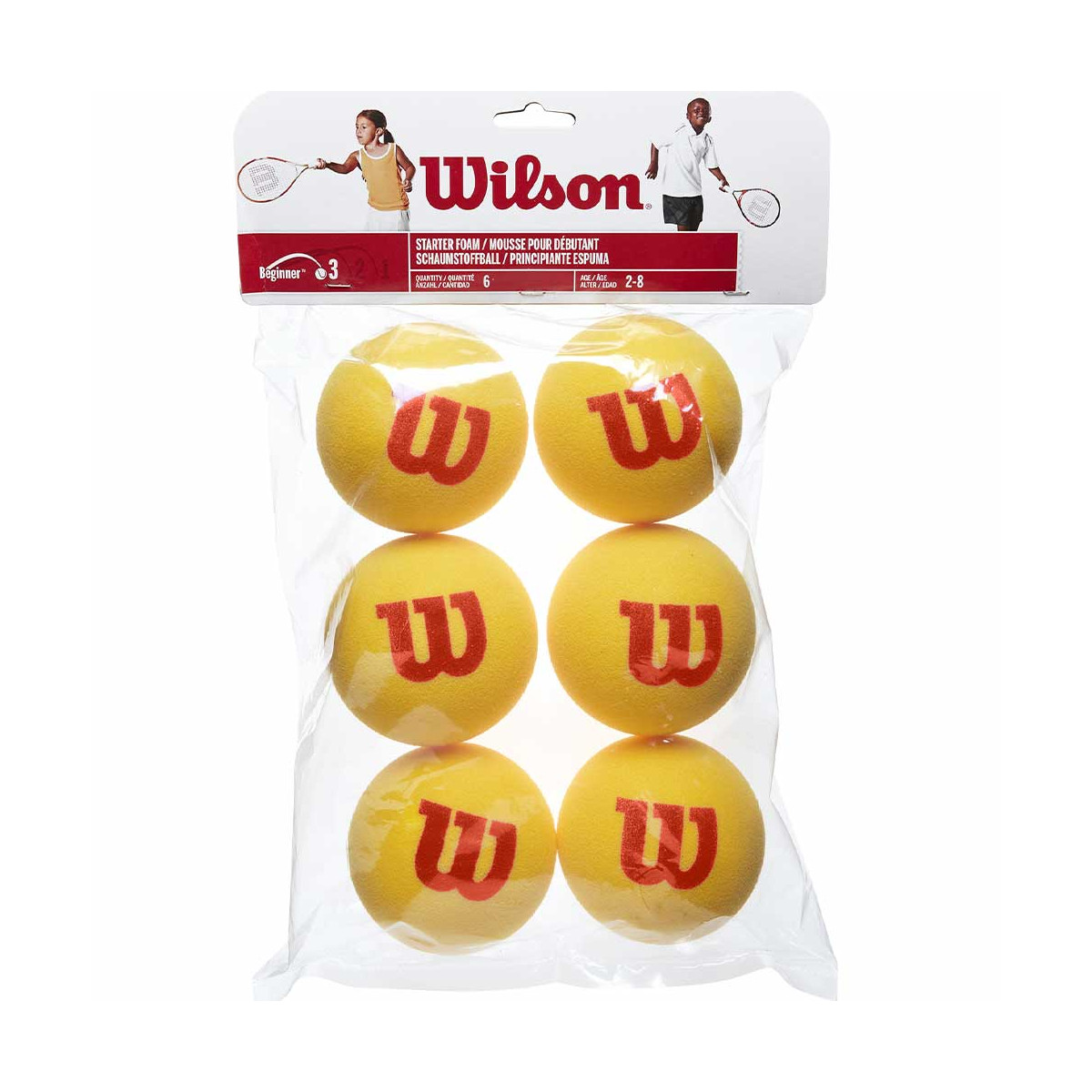 Wilson Starter Foam Schaumstoffb&auml;lle 6er-Beutel
