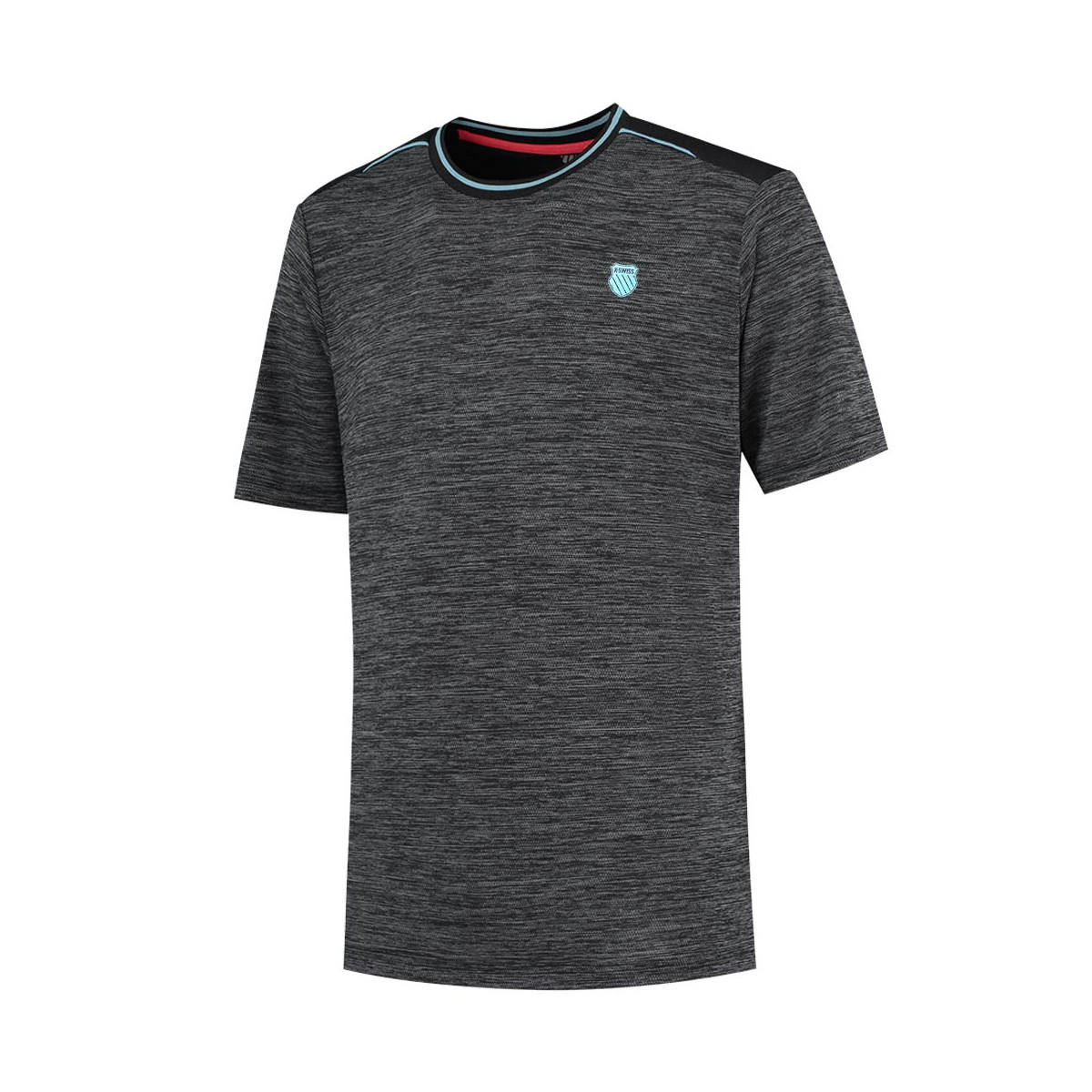 K-Swiss Hypercourt T-Shirt Melange Schwarz
