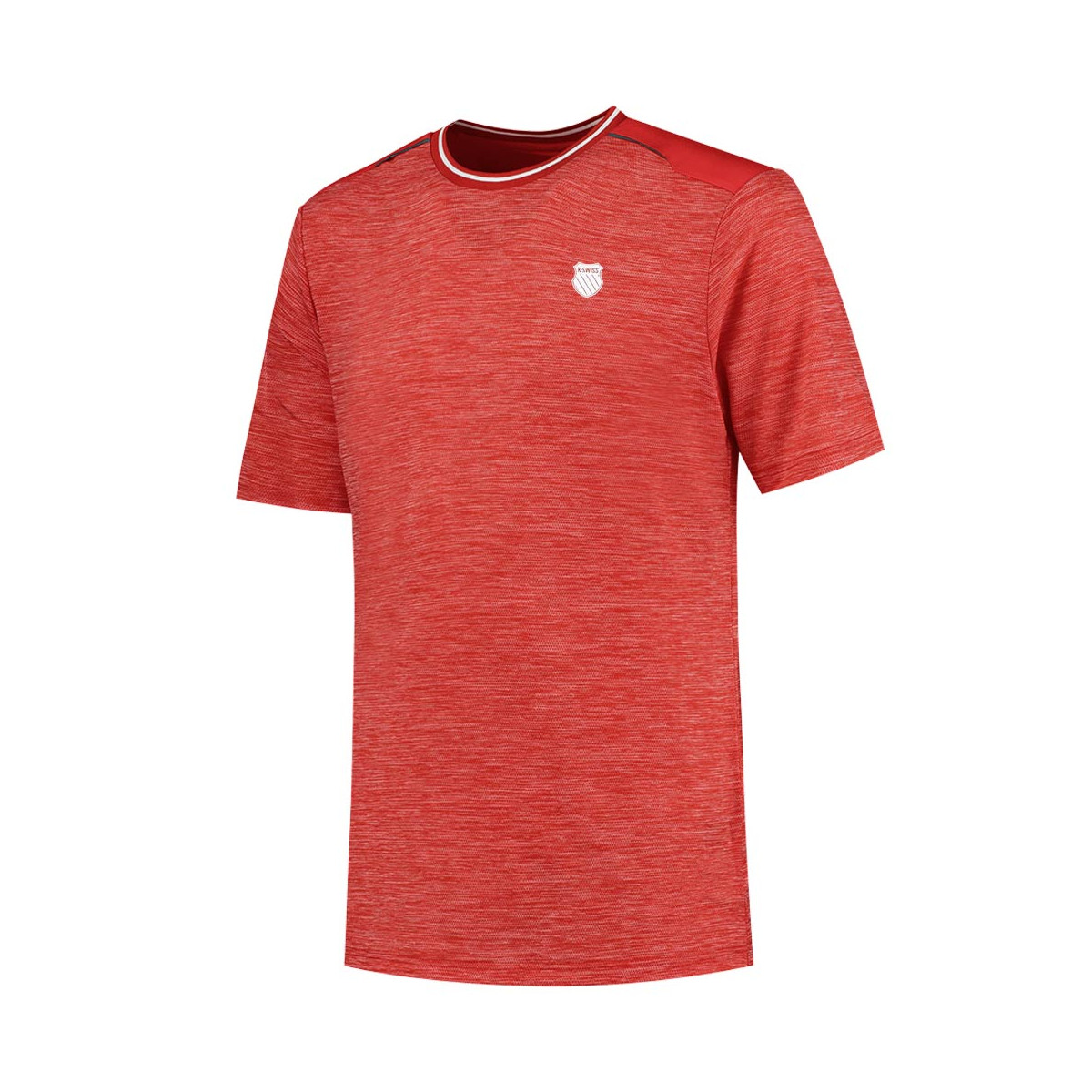 K-Swiss Hypercourt T-Shirt Melange Rot