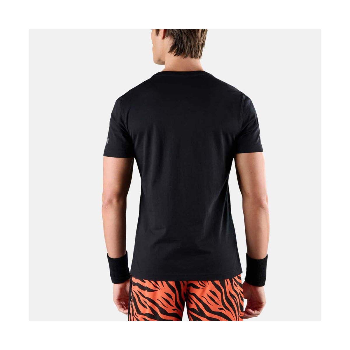 Hydrogen Tennis Court T-Shirt Schwarz / Orange