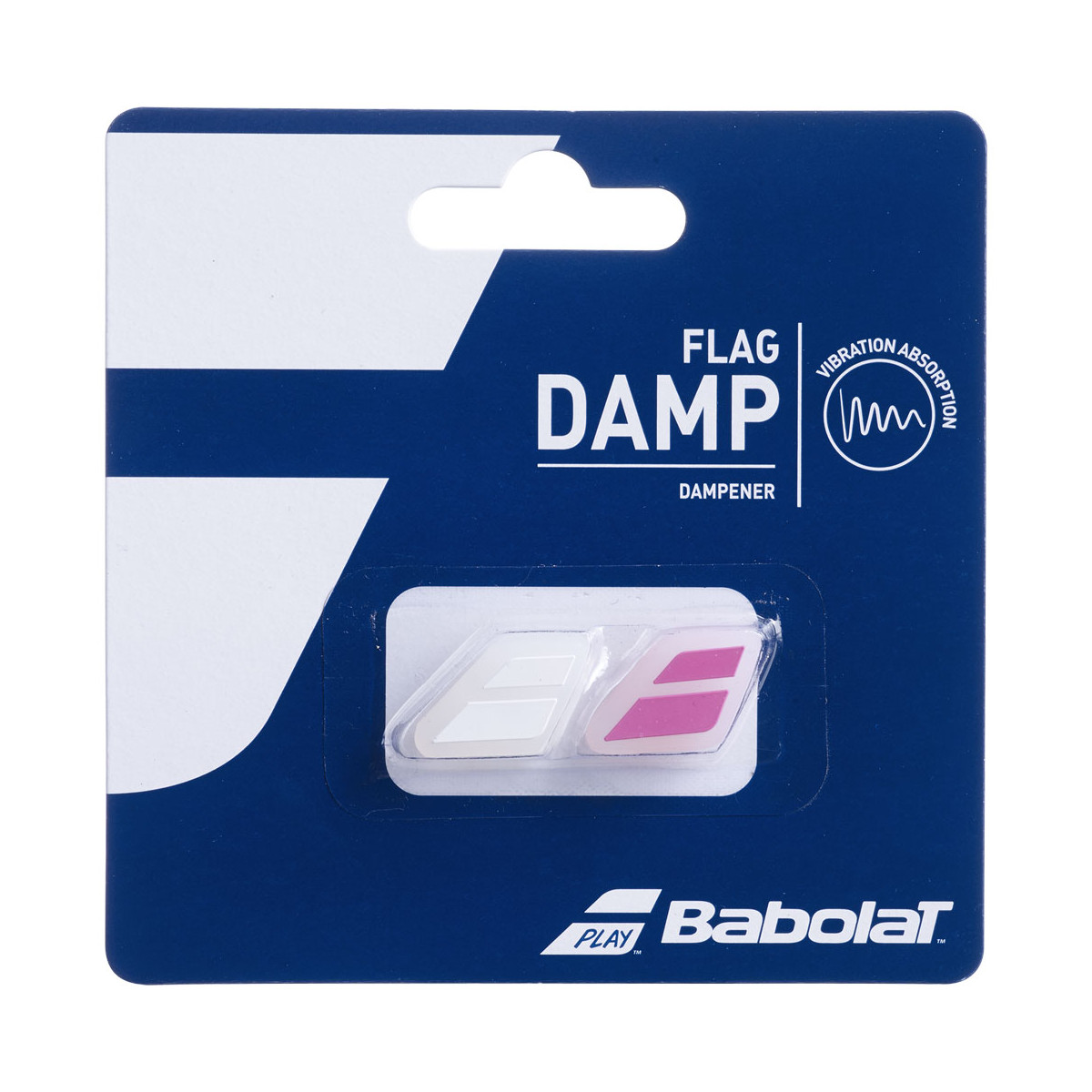 Babolat Flag Damp Vibrationsd&auml;mpfer Wei&szlig; / Rosa 2er-Pack