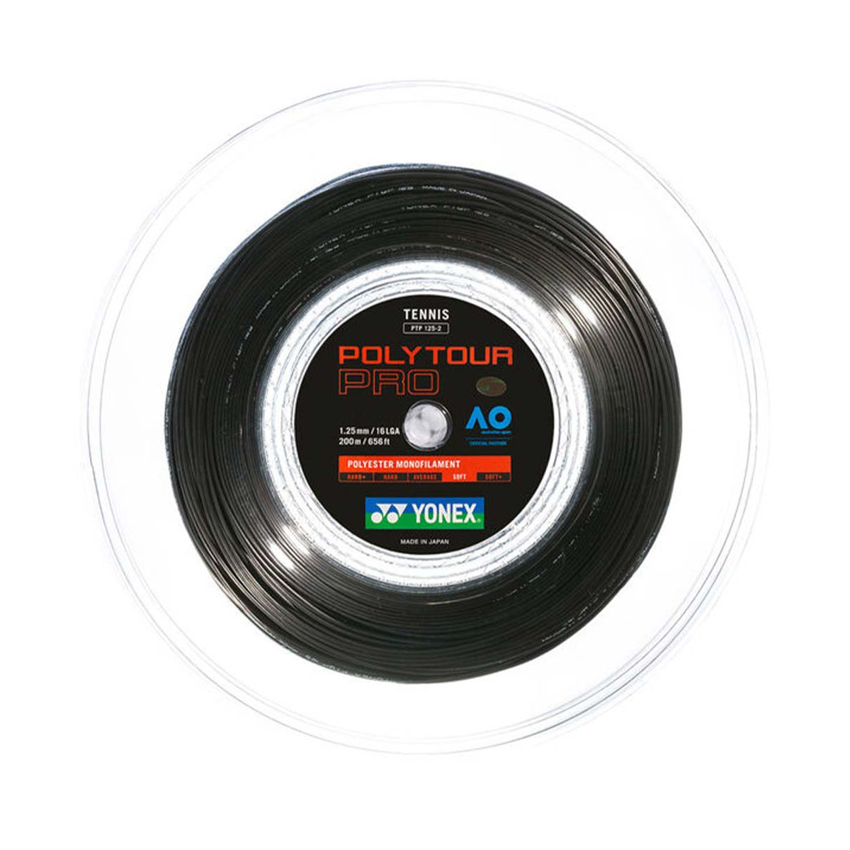 Yonex Poly Tour Pro Saitenrolle Schwarz 200 m