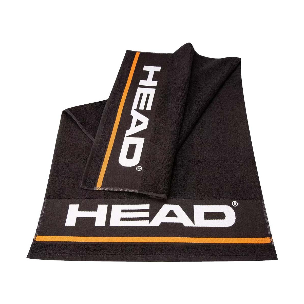 Head L Handtuch Schwarz
