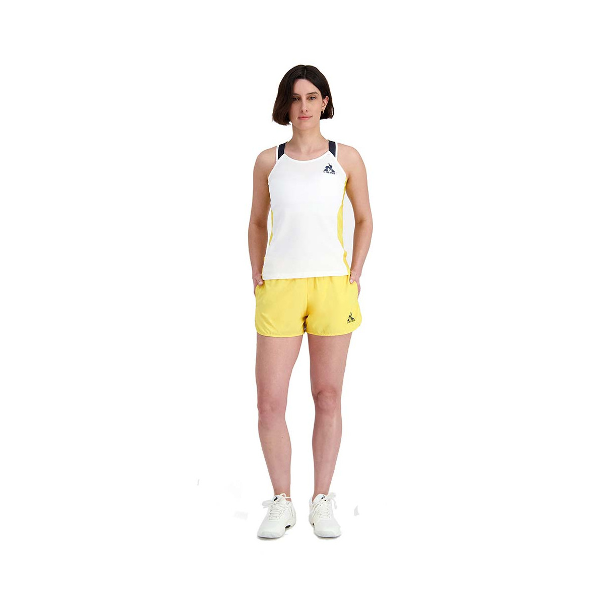 Le Coq Sportif Yannick Noah Paris Tank Top Wei&szlig; / Gelb