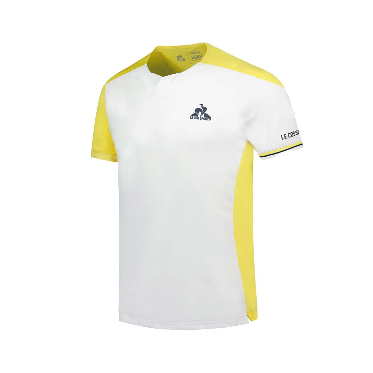 Le Coq Sportif Junior Yannick Noah Paris T-Shirt Wei&szlig; / Gelb