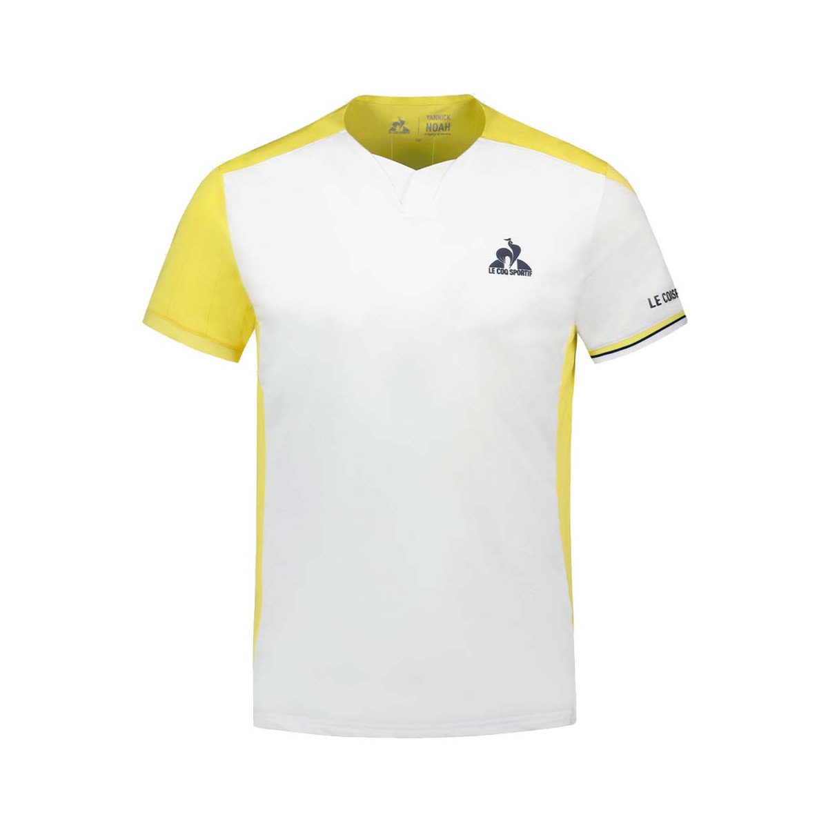 Le Coq Sportif Junior Yannick Noah Paris T-Shirt Wei&szlig; / Gelb