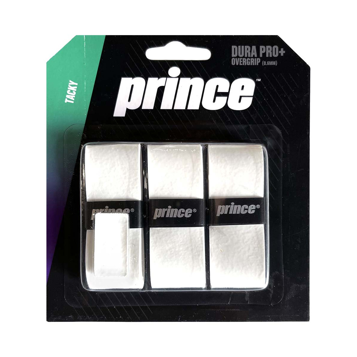 Prince Dura Pro+ Overgrip Wei&szlig; 3er-Pack