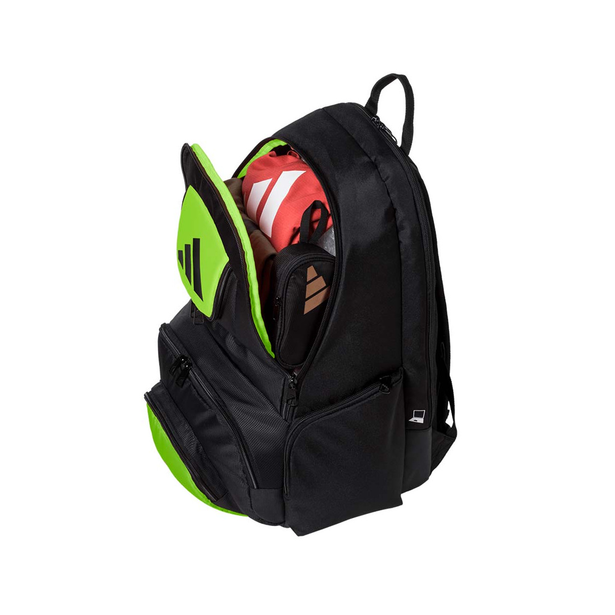 Adidas Pro Tour Rucksack Schwarz / Gr&uuml;n