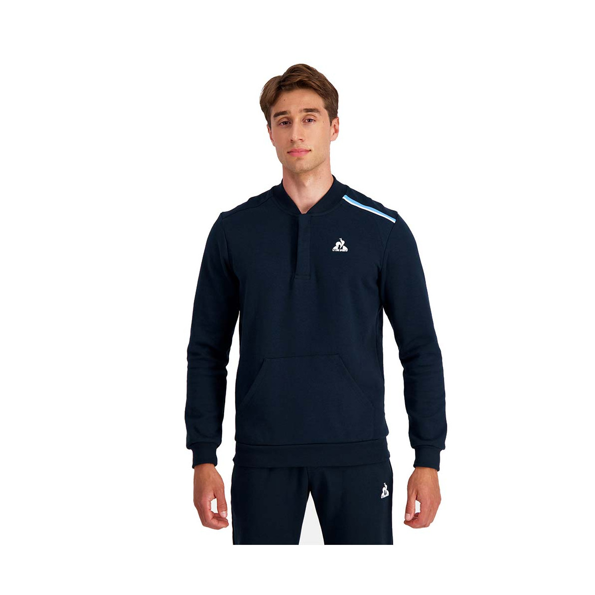 Le Coq Sportif Heritage Kapuzenpullover Marineblau