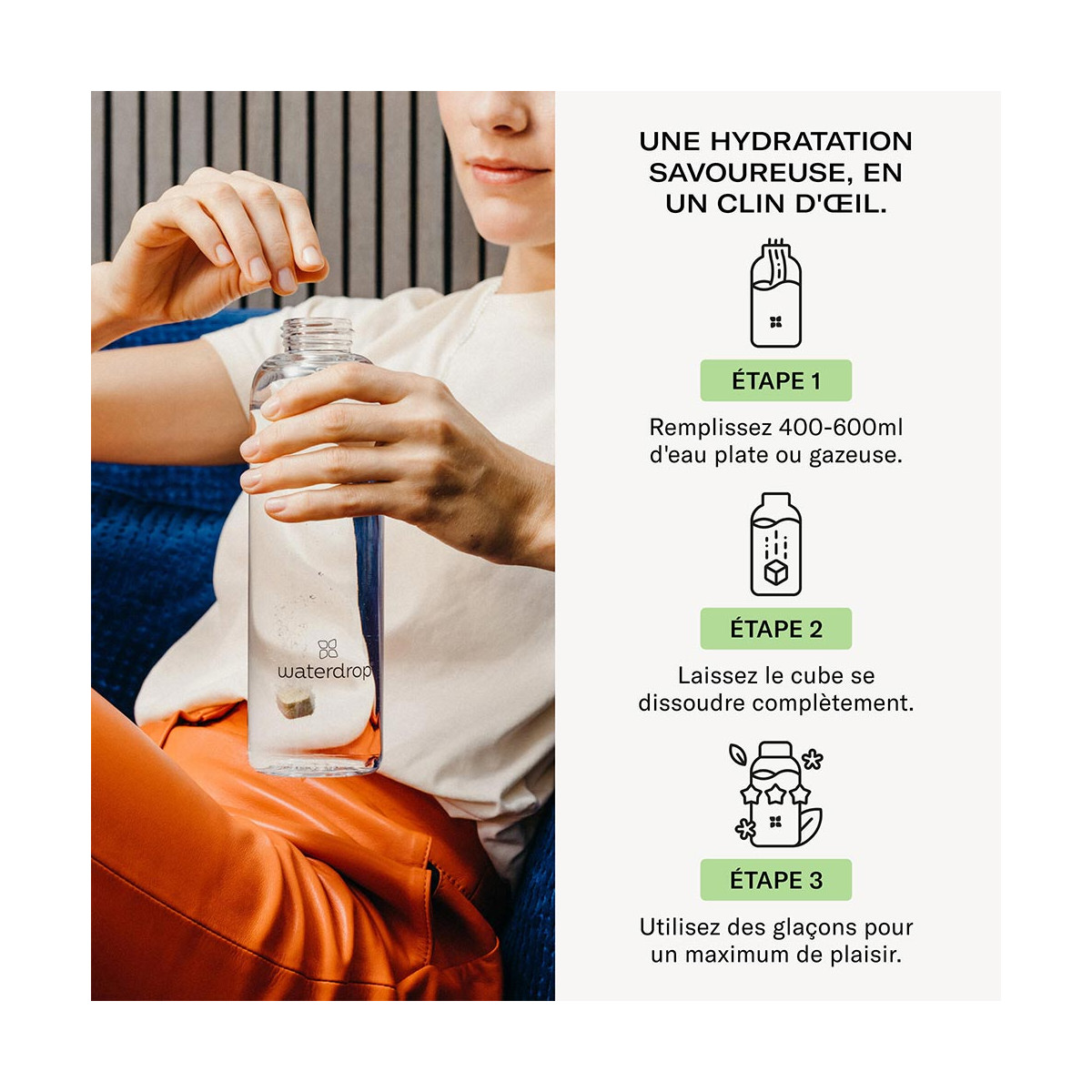 Waterdrop Eistee Pfirsich Microdrink 12er-Pack