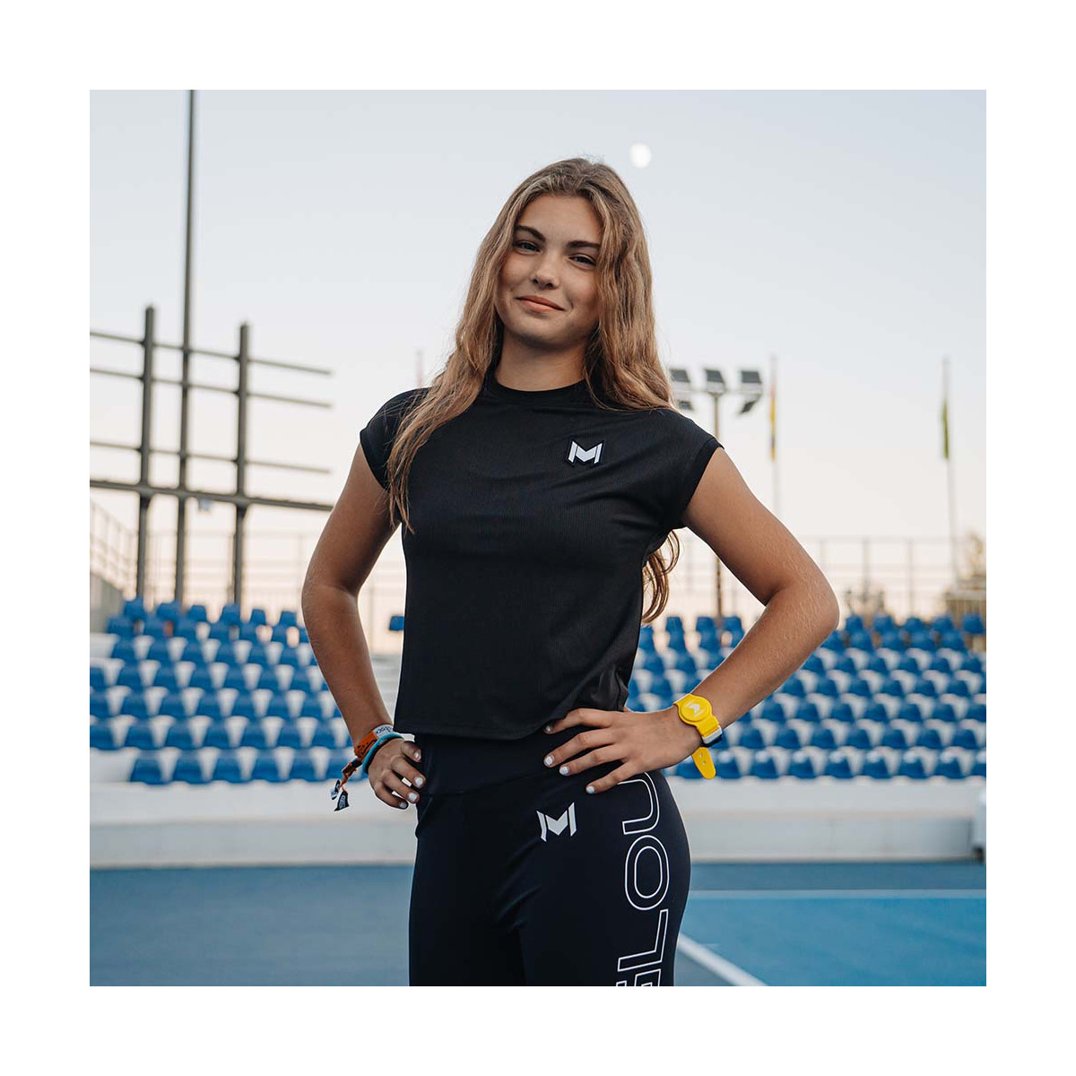 Mouratoglou Match T-Shirt M&auml;dchen Schwarz