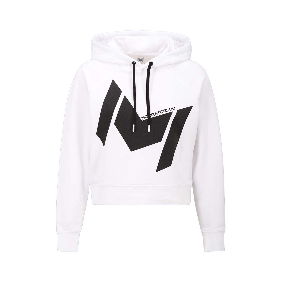 Mouratoglou Kapuzenpullover Damen Wei&szlig;