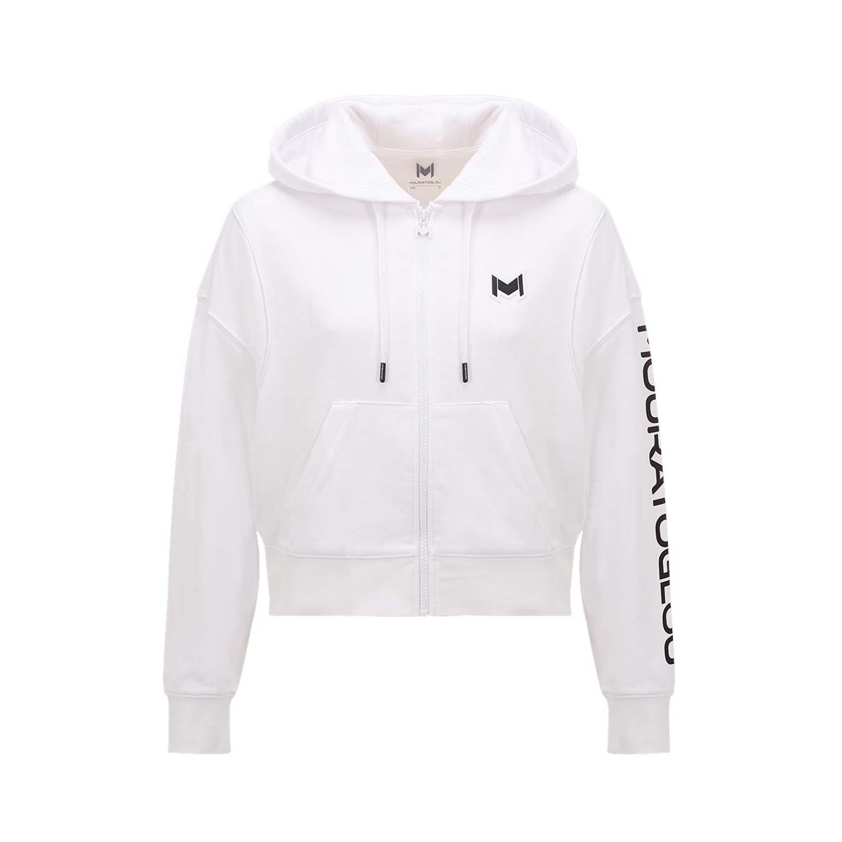 Mouratoglou Kapuzenjacke Damen Wei&szlig;
